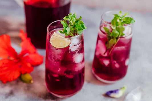 Hibiscus Lime Iced Tea